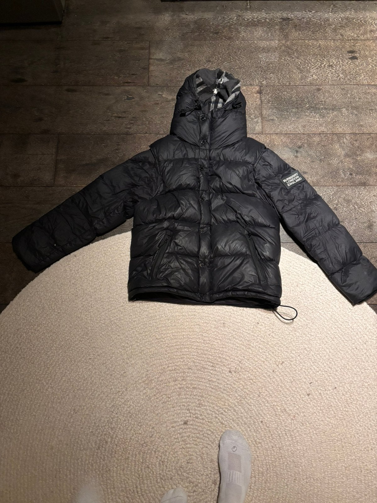 Burberry winterjas - Maat M heren, Ophalen of Verzenden, Zo goed als nieuw, Maat 48/50 (M), Zwart