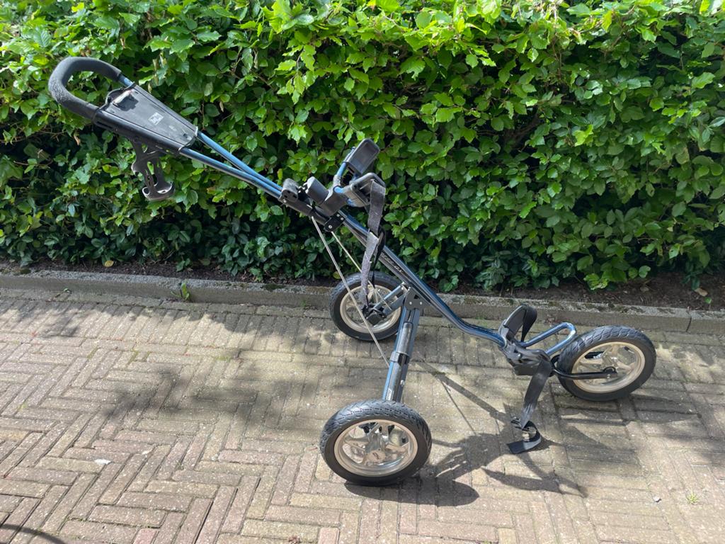 Golfkarretje 3-wiel - Handig en Compact, Sport en Fitness, Golf, Gebruikt, Golfkar, Overige merken, Ophalen of Verzenden