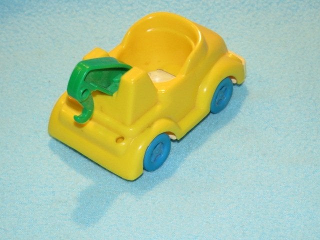 Vintage gele kraanwagen van Tyco Preschool, ws. Sesamstraat, Ophalen of Verzenden, Gebruikt