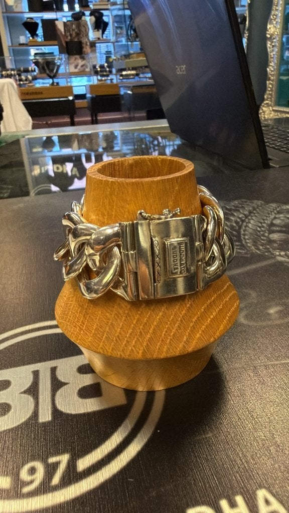 BUDDHA TO BUDDHA ARMBAND TYPE 110 F CHRIS ARMBAND € 499,00, Ophalen of Verzenden, Nieuw, Zilver, Zilver