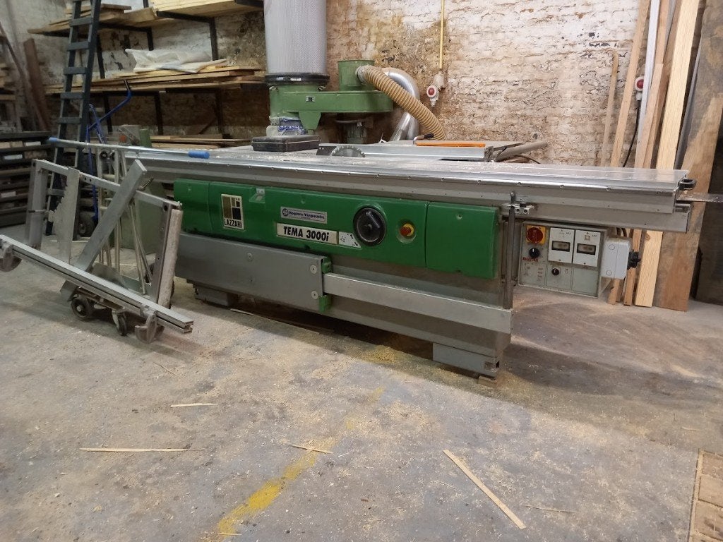 Formaatzaagmachine Lazzari Tema 3000I, Gebruikt, Cirkelzaag, 70 mm of meer, 1200 watt of meer