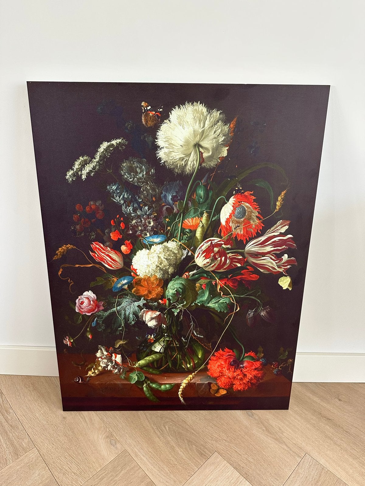 Vaas met bloemen - Jan Davidsz-  60x80 cm - forex, Ophalen, 75 – 100, 50 tot 75 cm, Print