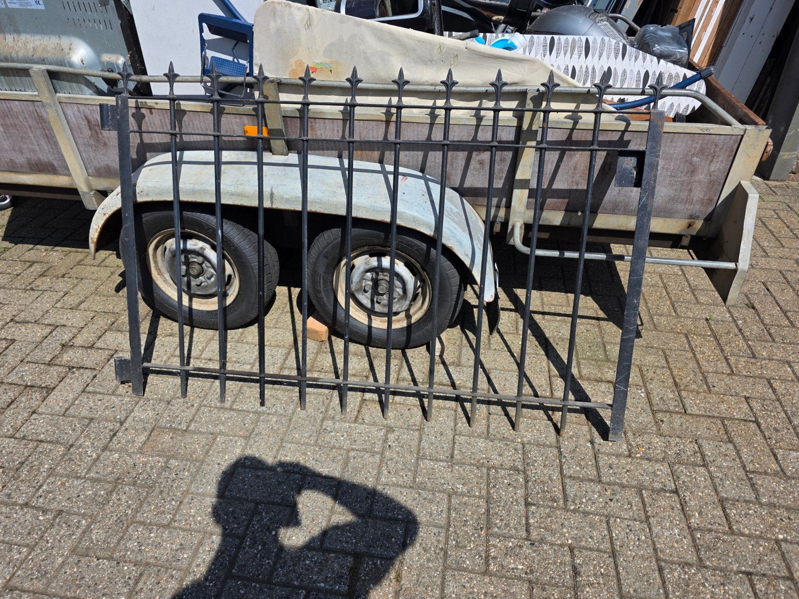 Klein zwaar sierhekwerk - Ideaal voor tuin of erf, Gebruikt, Z, Ophalen of Verzenden, Sierhekwerk