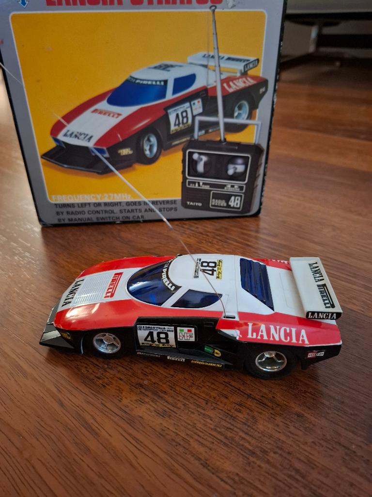 Taiyo Lancia Stratos Radio Racer Japan vintage, Hobby en Vrije tijd, Modelbouw | Radiografisch | Auto's, Verzenden, Gebruikt, Overige schalen