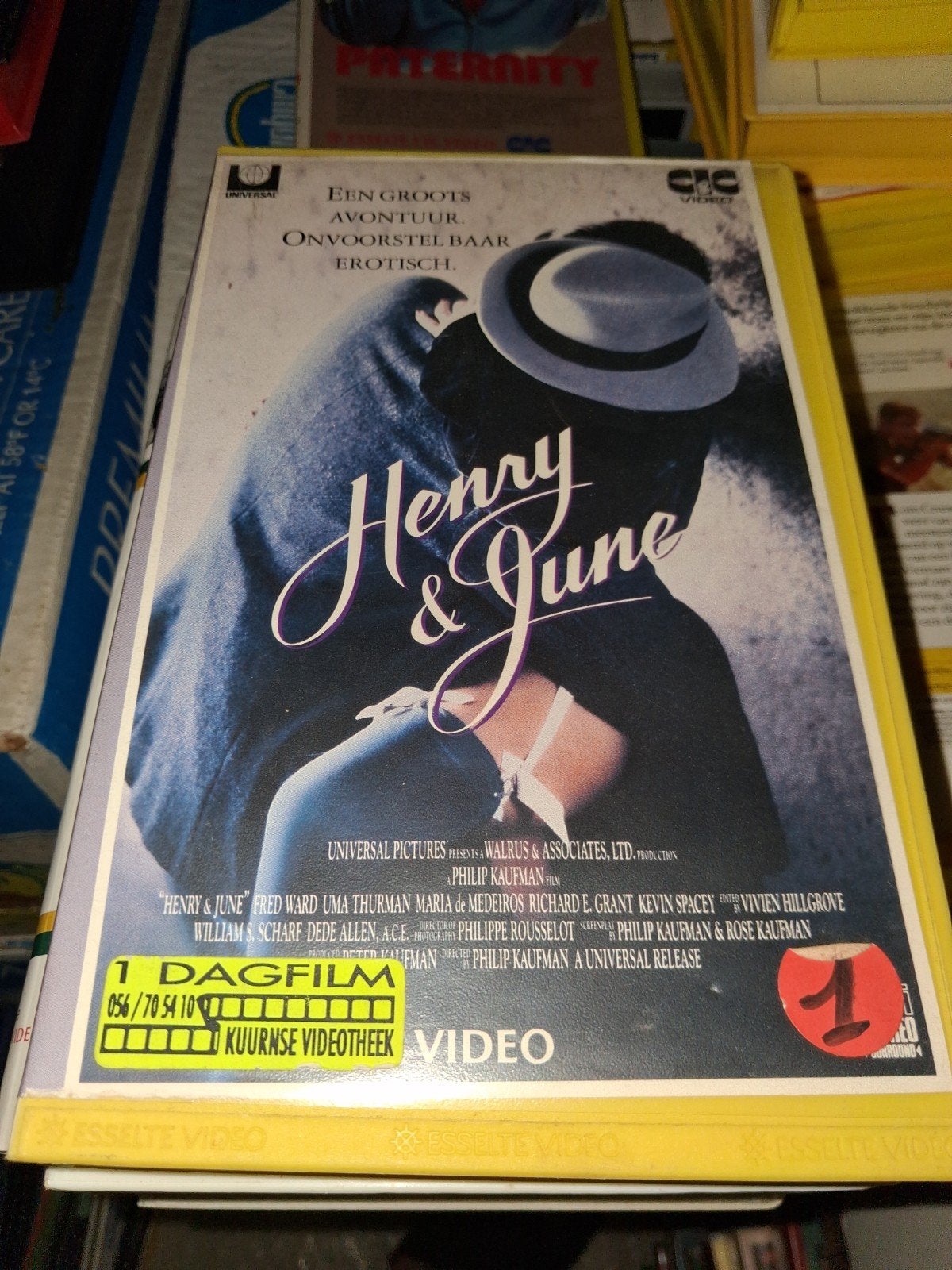 Vhs ex-rental  - Henry & June, Vanaf 16 jaar, Ophalen of Verzenden, Gebruikt, Horror