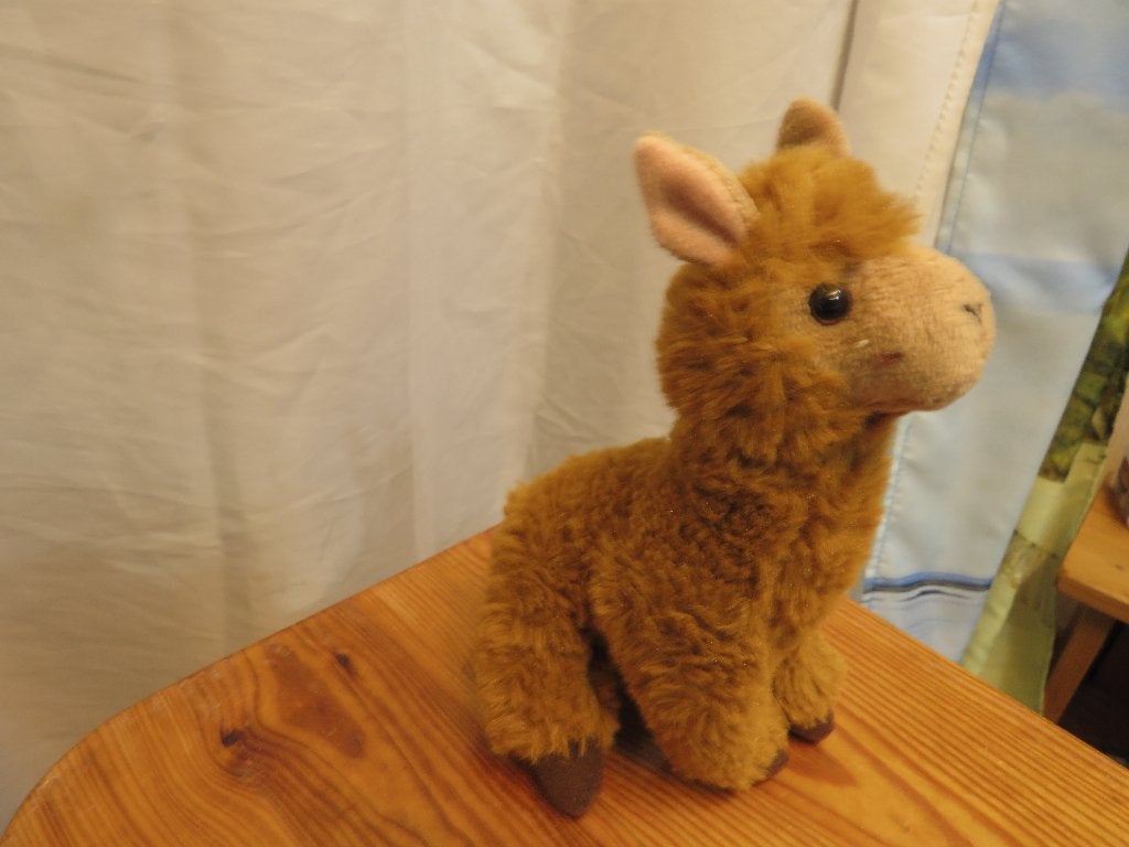 zacht alpaca knuffeltje, Overige typen, Ophalen of Verzenden, Zo goed als nieuw, Klein (minder dan 20 cm)