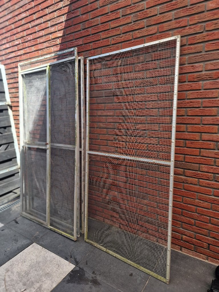 Te koop 5 volière panelen Aluminium, Dieren en Toebehoren, Ophalen, Gebruikt, Aluminium, Volière
