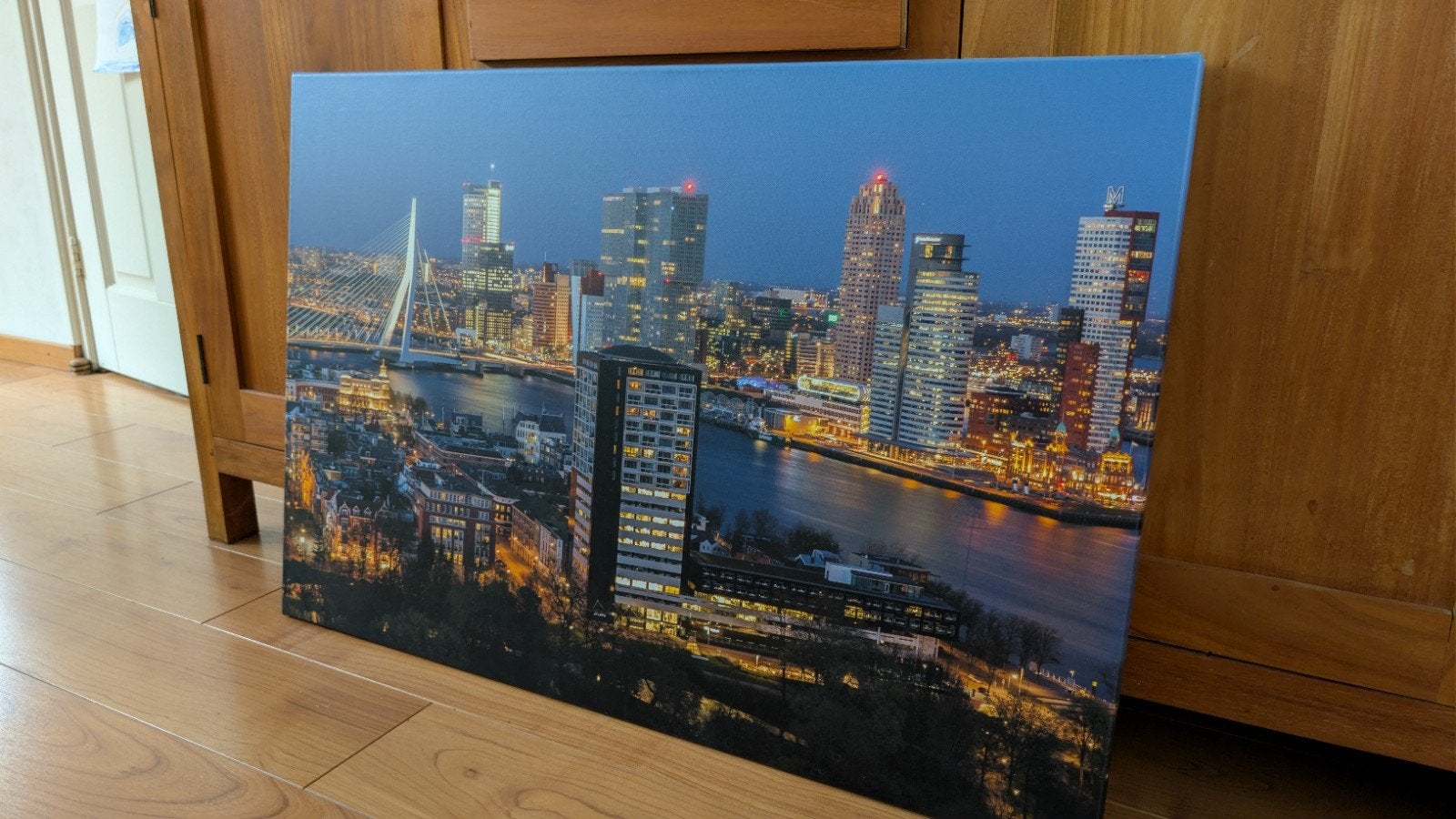 Schilderij Rotterdam skyline - Werk aan de Muur, Huis en Inrichting, Woonaccessoires | Schilderijen, Tekeningen en Foto's, Ophalen
