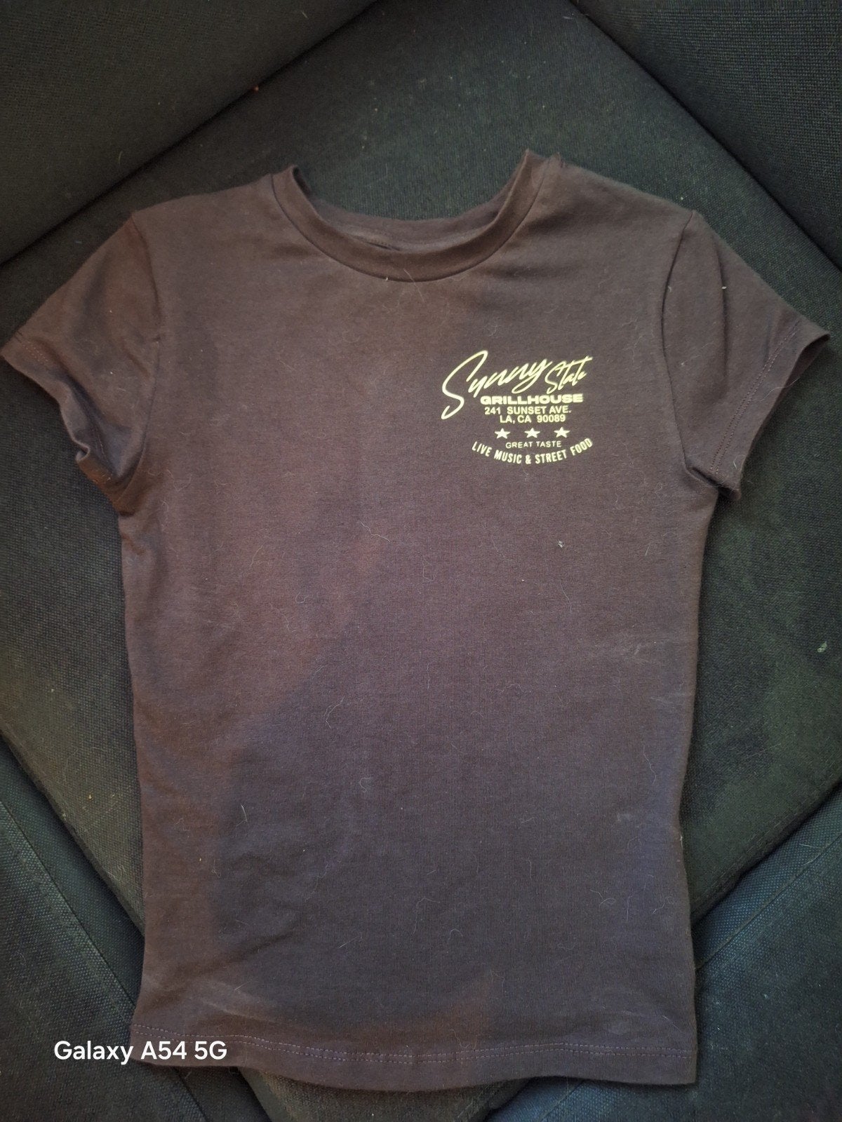 Bershka T-shirt met opdruk, valt als XS/XXS, Kleding | Dames, T-shirts, Korte mouw, Maat 34 (XS) of kleiner, Gedragen, Bershka