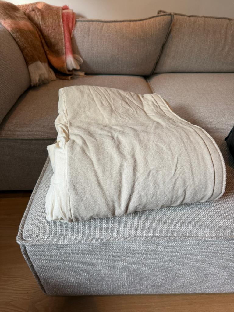 IKEA Espevär hoes, Ophalen, Beige, Tweepersoons, 140 cm