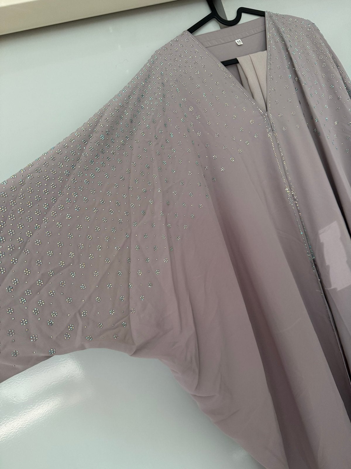 Mooie Abaya met strass steentjes - 1x gedragen, Overige kleuren, Zo goed als nieuw, Onder de knie, Ophalen