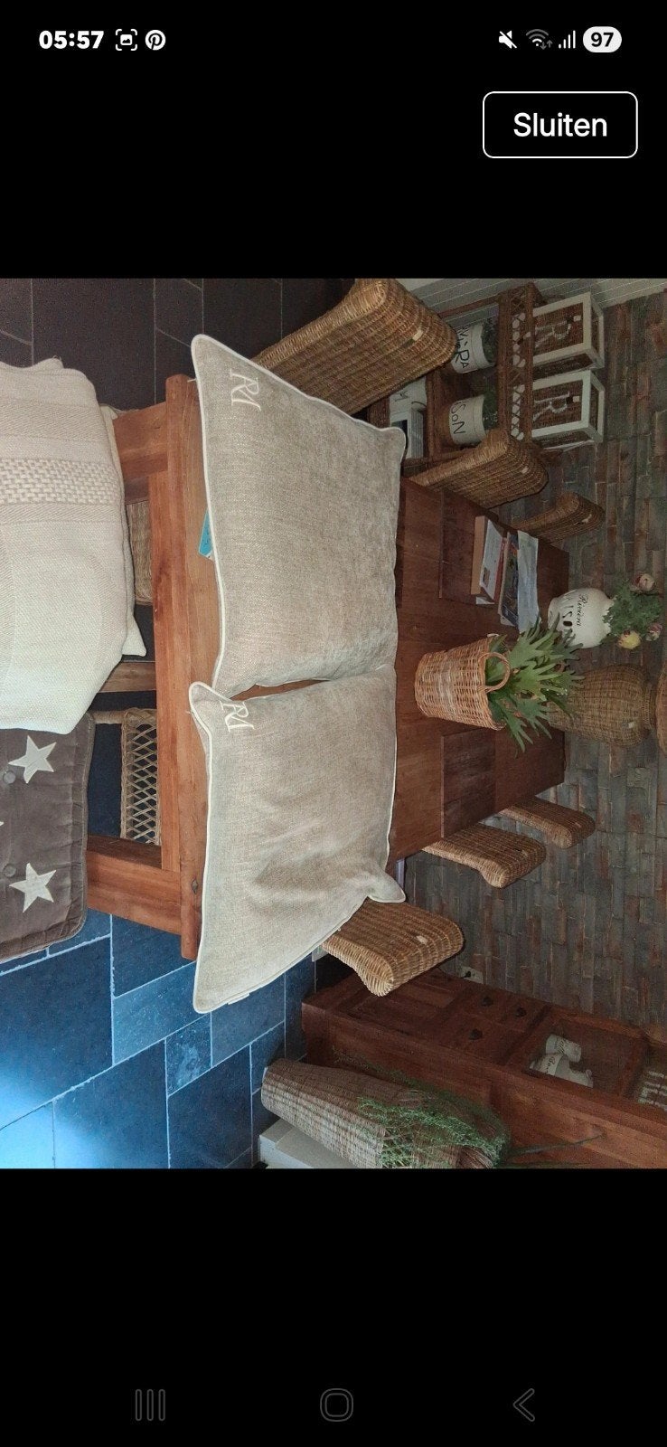 2 kussens riviera maison, Ophalen of Verzenden