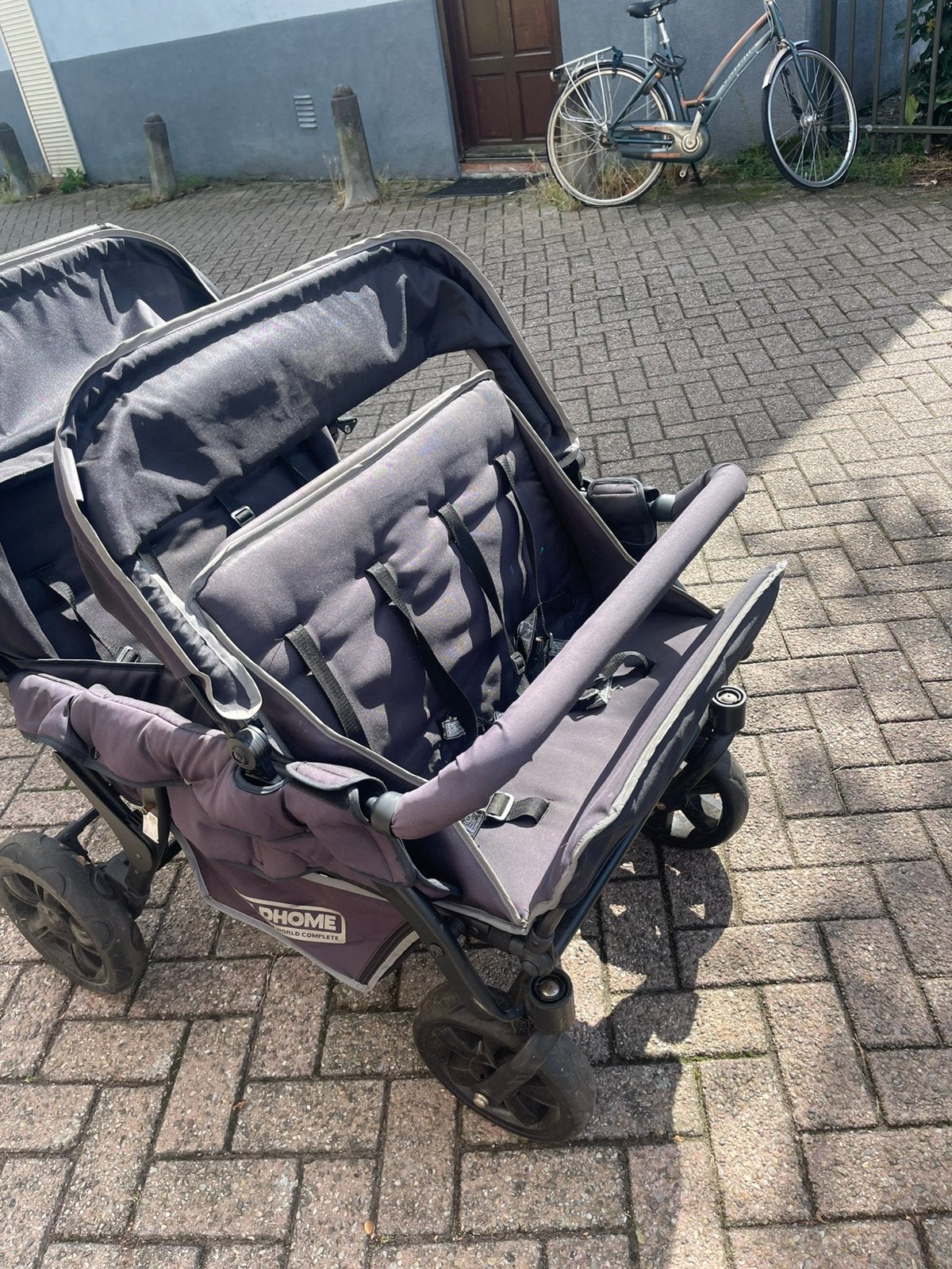 Nette vierling kinderwagen / buggy, Ophalen of Verzenden, Gebruikt, Overige merken, Regenhoes