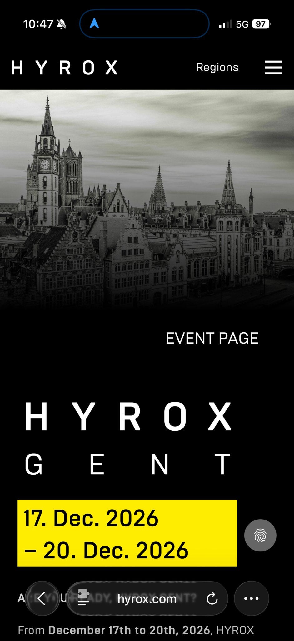 Gezocht: kaartje hyrox Gent Men Solo, Eén persoon