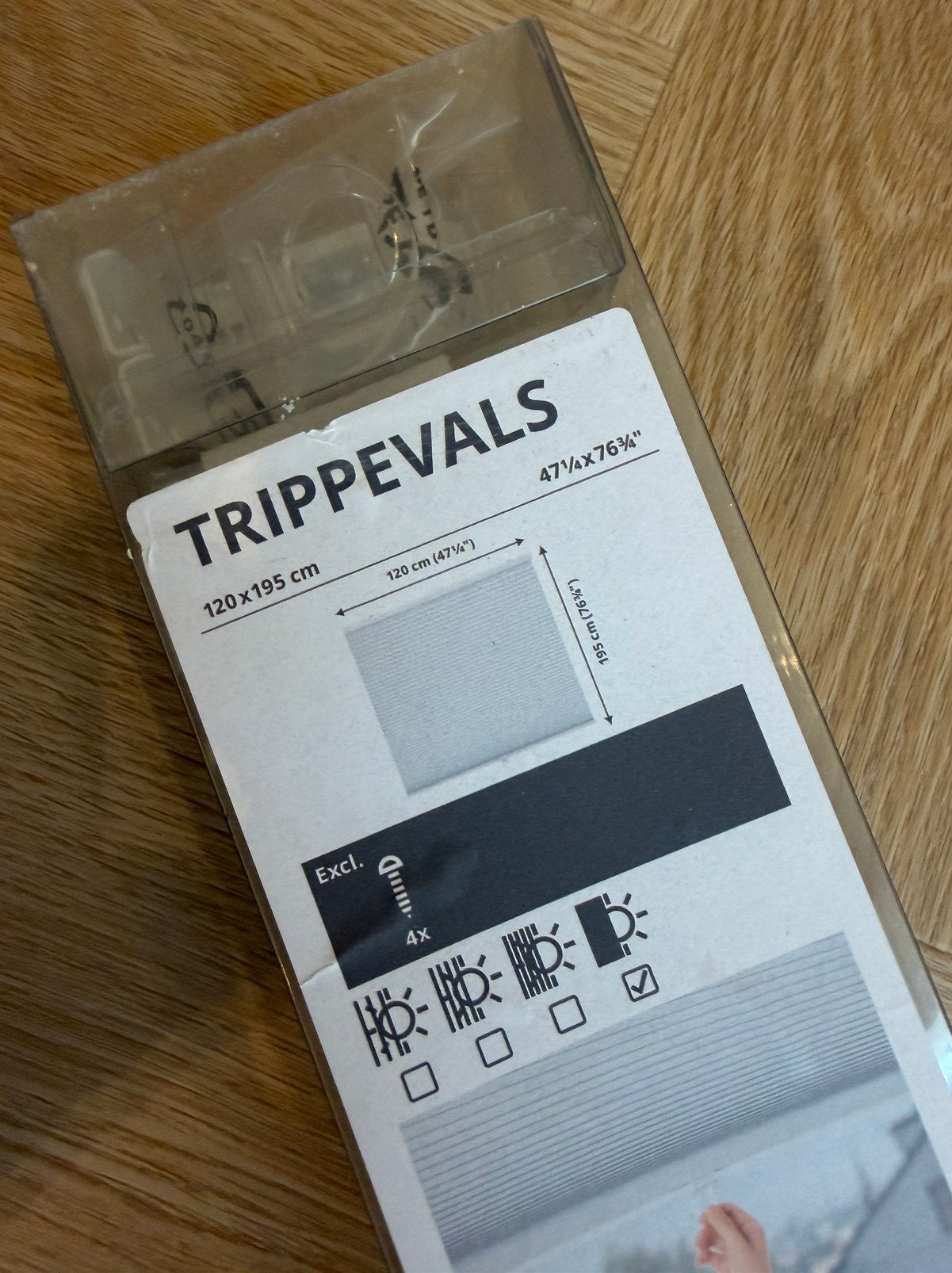IKEA raamdecoratie Trippevals 120x195, Huis en Inrichting, IKEA, Ophalen, Zo goed als nieuw