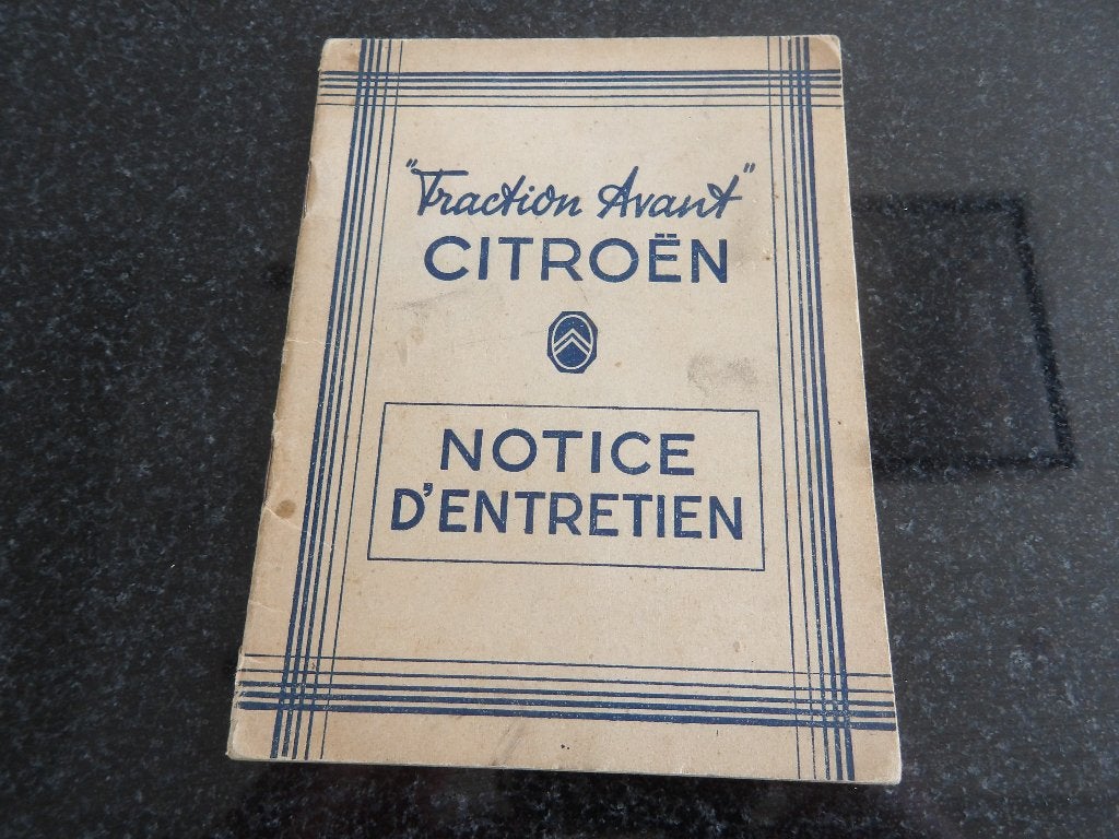 Citroën Traction Avant 11 Légère - Instructieboekje - FR, Verzenden