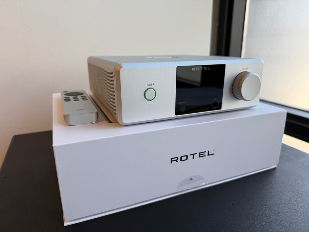 Rotel DX-5 zilver, Zo goed als nieuw, 120 watt of meer, Stereo, Ophalen
