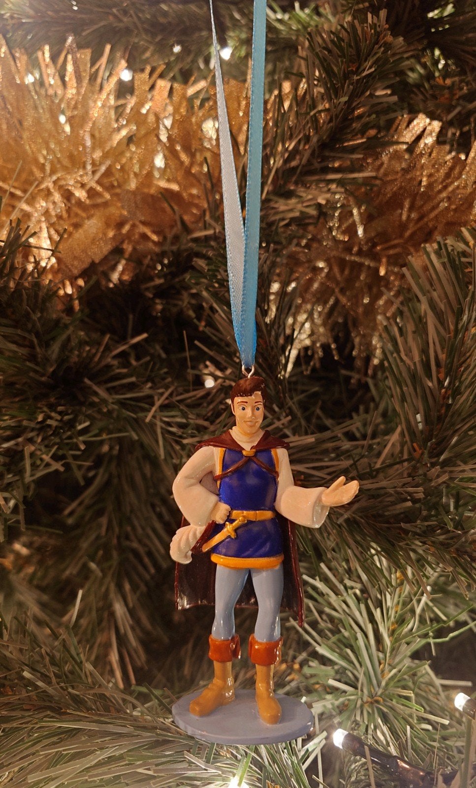 Disney Prins Florian kerst ornament hanger kerstbal, Verzamelen, Ophalen of Verzenden, Sneeuwwitje of Doornroosje, Zo goed als nieuw