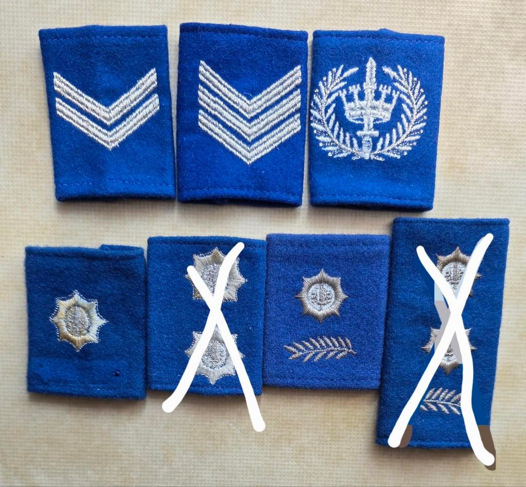 Rangonderscheidingstekens Mobiele Eenheid Gemeentepolitie, Verzamelen, Ophalen of Verzenden, Overige soorten, Nederland, Embleem of Badge