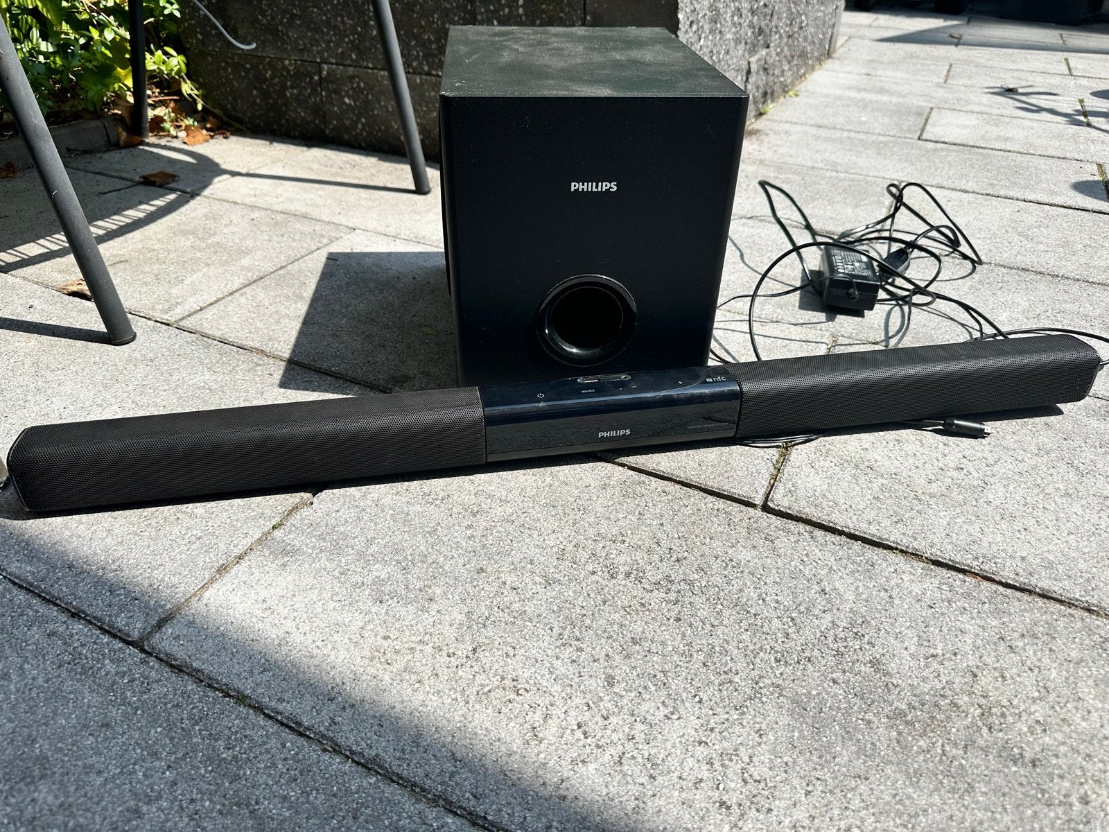 Philips HTL3140B/12 Soundbar met subwoofer, Ophalen, Bluetooth, Gebruikt