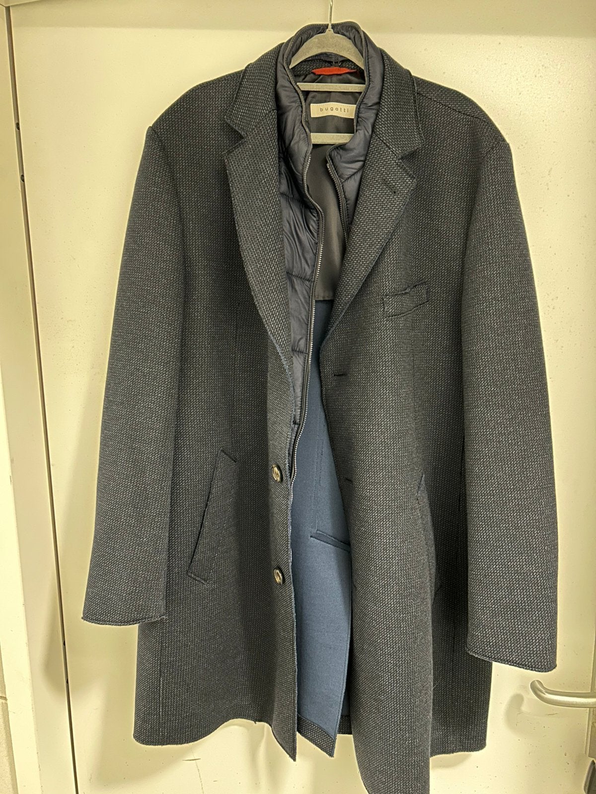 Bugatti overjas heren 50/52, Ophalen, Zo goed als nieuw, Maat 52/54 (L), Blauw