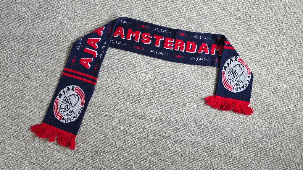 Ajax sjaal jaren '90, Verzamelen, Ophalen of Verzenden, Gebruikt, Ajax, Vaantje of Sjaal