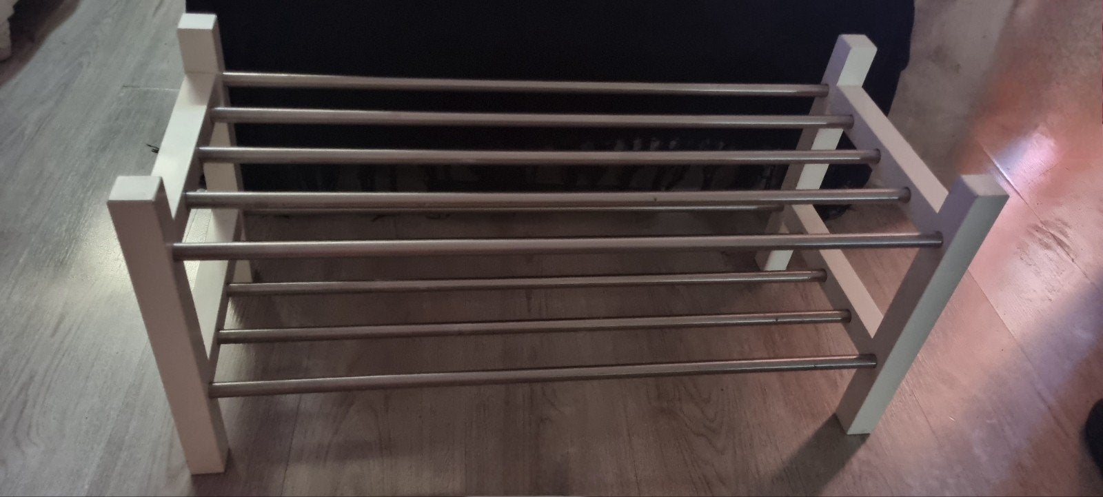 IKEA TJUSIG Schoenenrek - Wit, Gebruikt, Huis en Inrichting, Kasten | Schoenenrekken, Ophalen