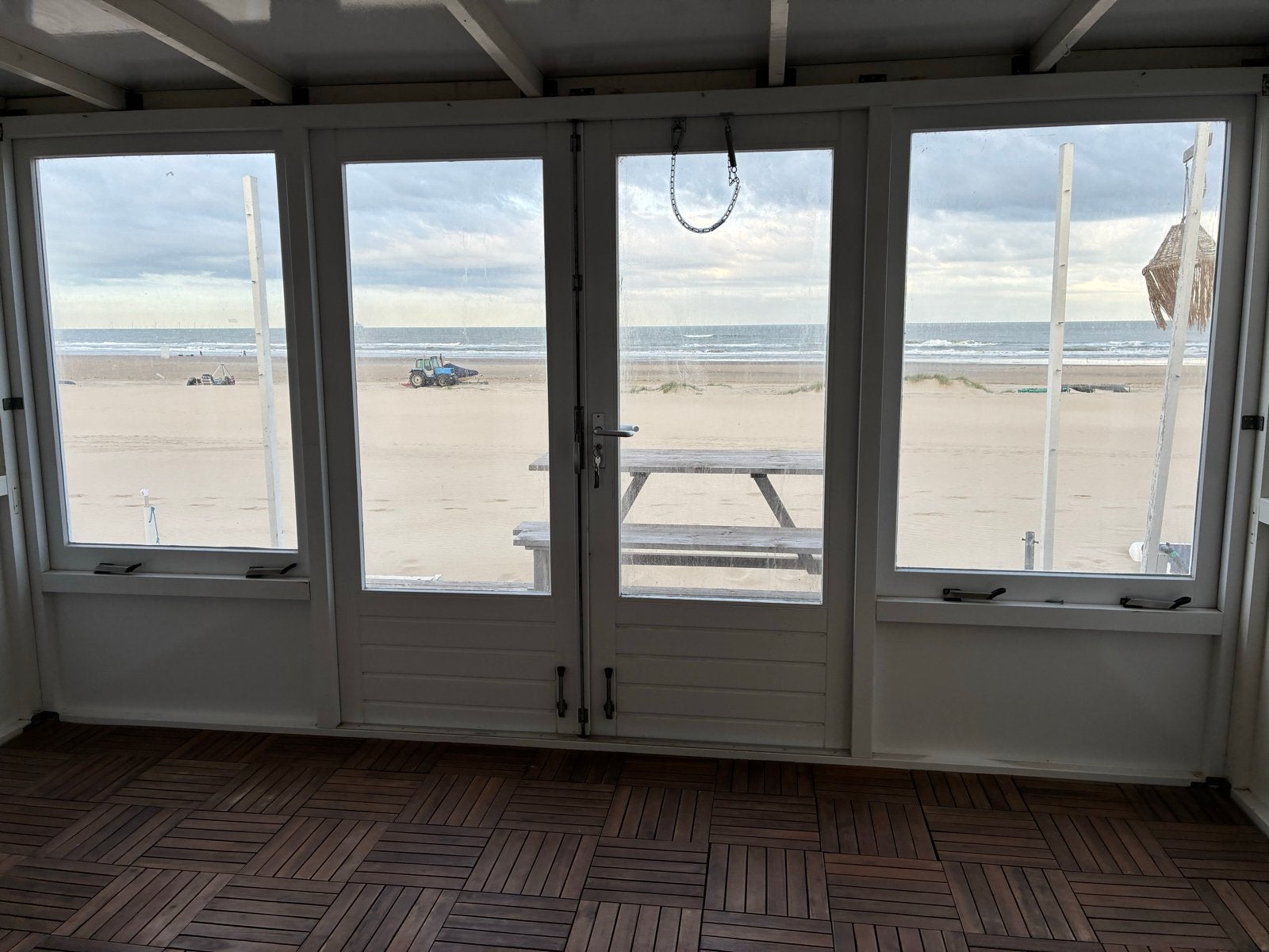 Goed onderhouden hardhouten kozijnen/serre, Gebruikt, Overige typen, Veiligheidsglas, 160 cm of meer