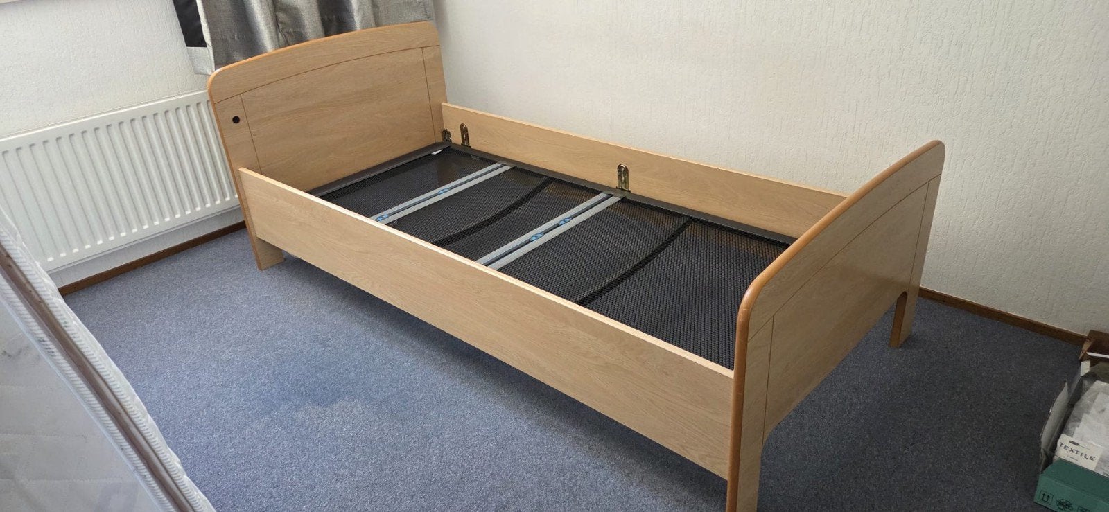 ledikant 1 persoons, Ophalen, Eenpersoons, Hout, 90 cm