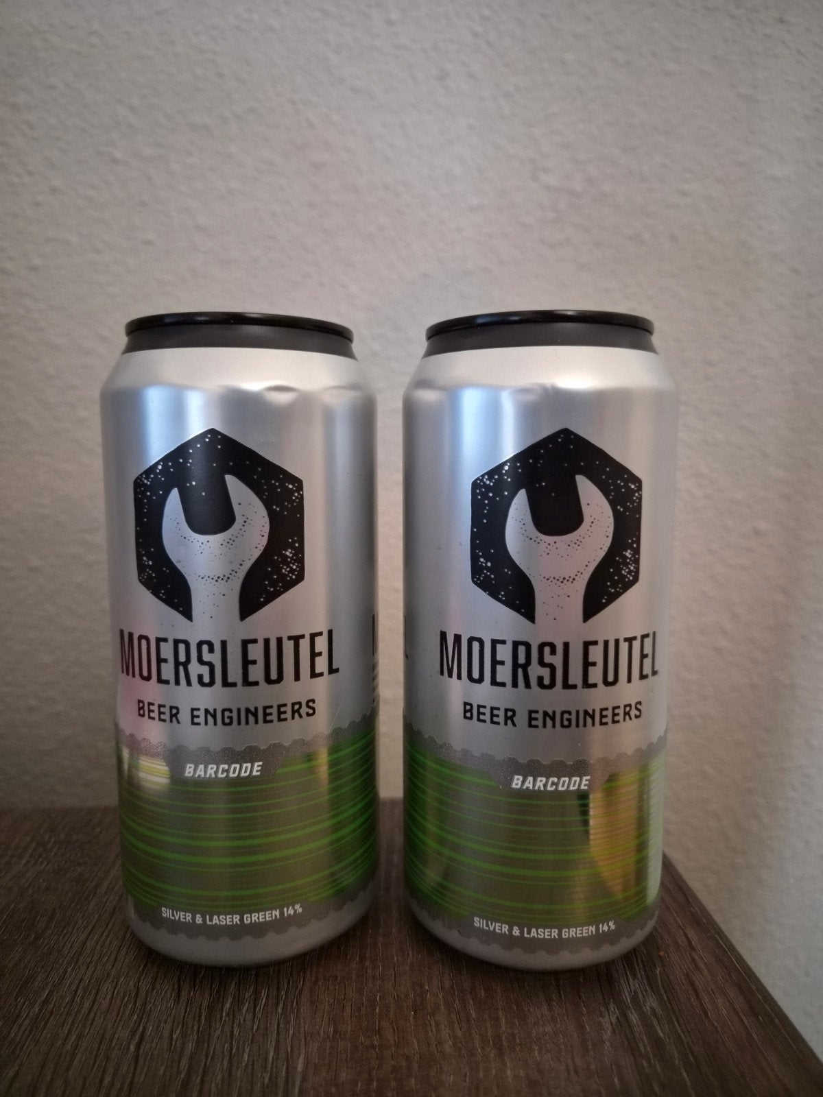 Moersleutel Barcode Silver & Laser Green Craftbier, Verzamelen, Ophalen of Verzenden, Nieuw