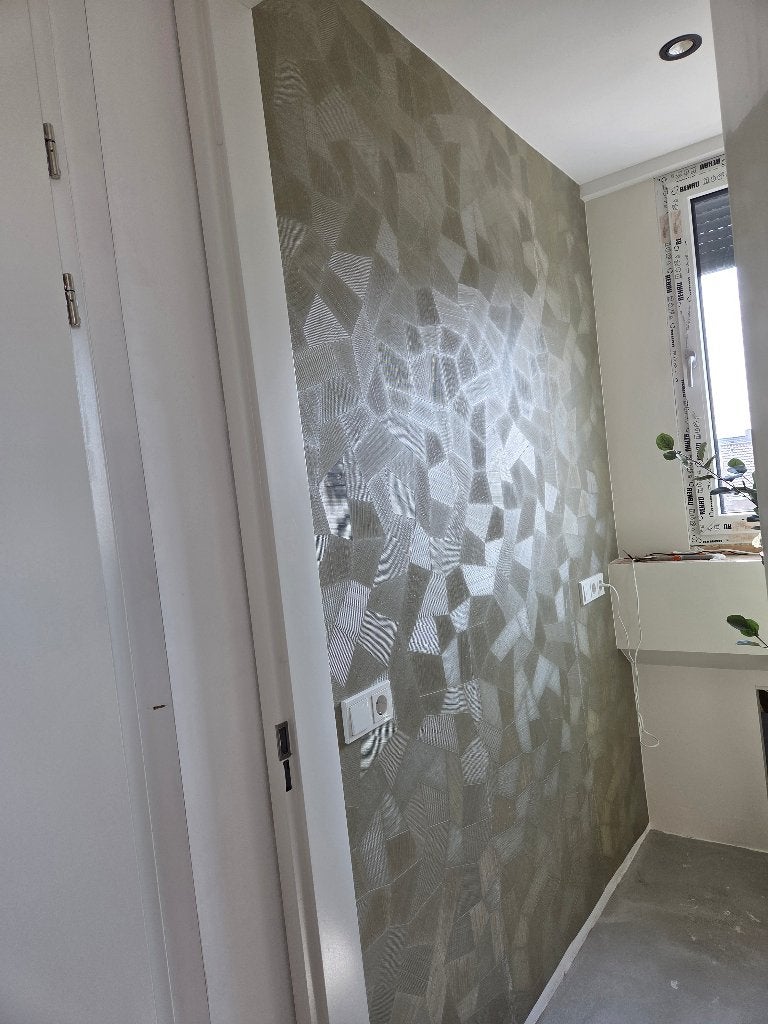 Arte behang Monsoon Facet Sage, Ophalen, Groen, Geometrisch, Arte