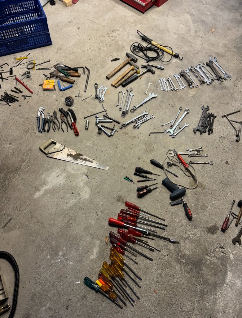 Grote partij divers handgereedschap, Doe-het-zelf en Verbouw, Gereedschap | Handgereedschap, Ophalen, Gebruikt, Gereedschapsset