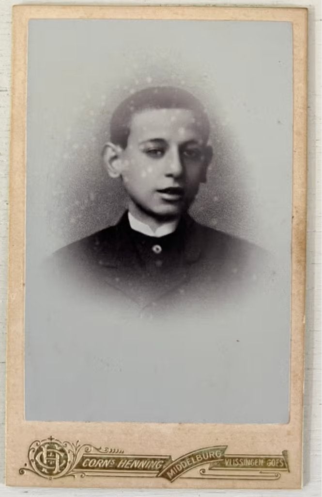 CDV Zeeuwse jongeman, foto Corns. Henning, Gebruikt, Foto, Ophalen of Verzenden, Voor 1940