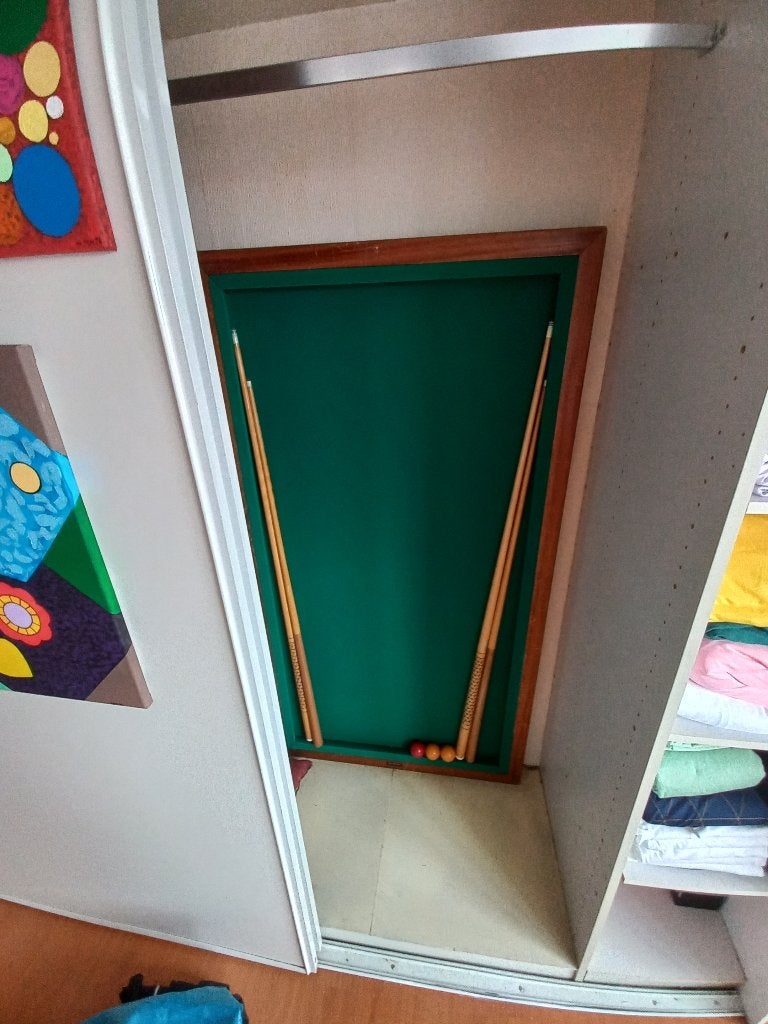 Tafelbiljart te koop, Ophalen of Verzenden, Gebruikt, Keu of Ballen