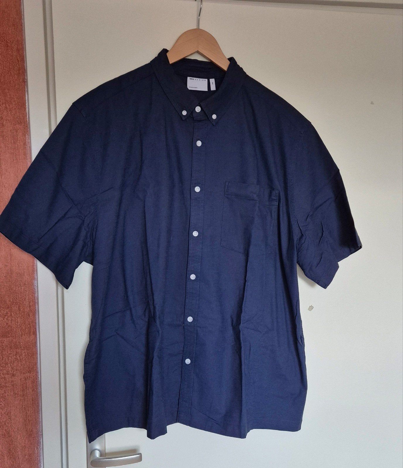 Nieuw ASOS Design blauw heren overhemd maat XXL, Ophalen of Verzenden, Nieuw, Blauw, ASOS Design