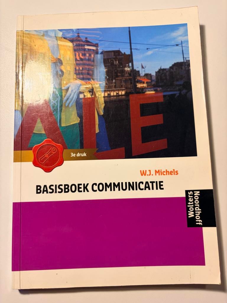 Basisboek Communicatie - W.J. Michels (3e druk), Ophalen of Verzenden, Gamma, Gelezen, HBO