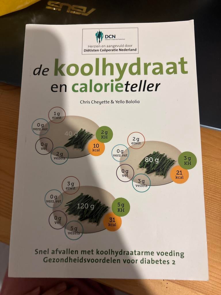 De Koolhydraat en Calorieteller - Gezondheid & Dieet, Boeken, Ophalen of Verzenden, Zo goed als nieuw, Dieet en Voeding
