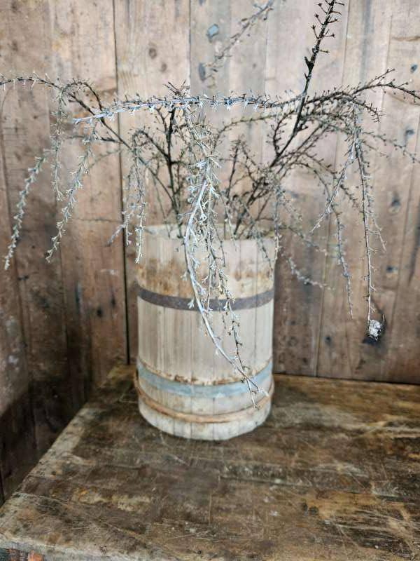oude houten ton ``WOONWINKEL RUSTIEK``, Antiek en Kunst, Antiek | Woonaccessoires, Ophalen of Verzenden