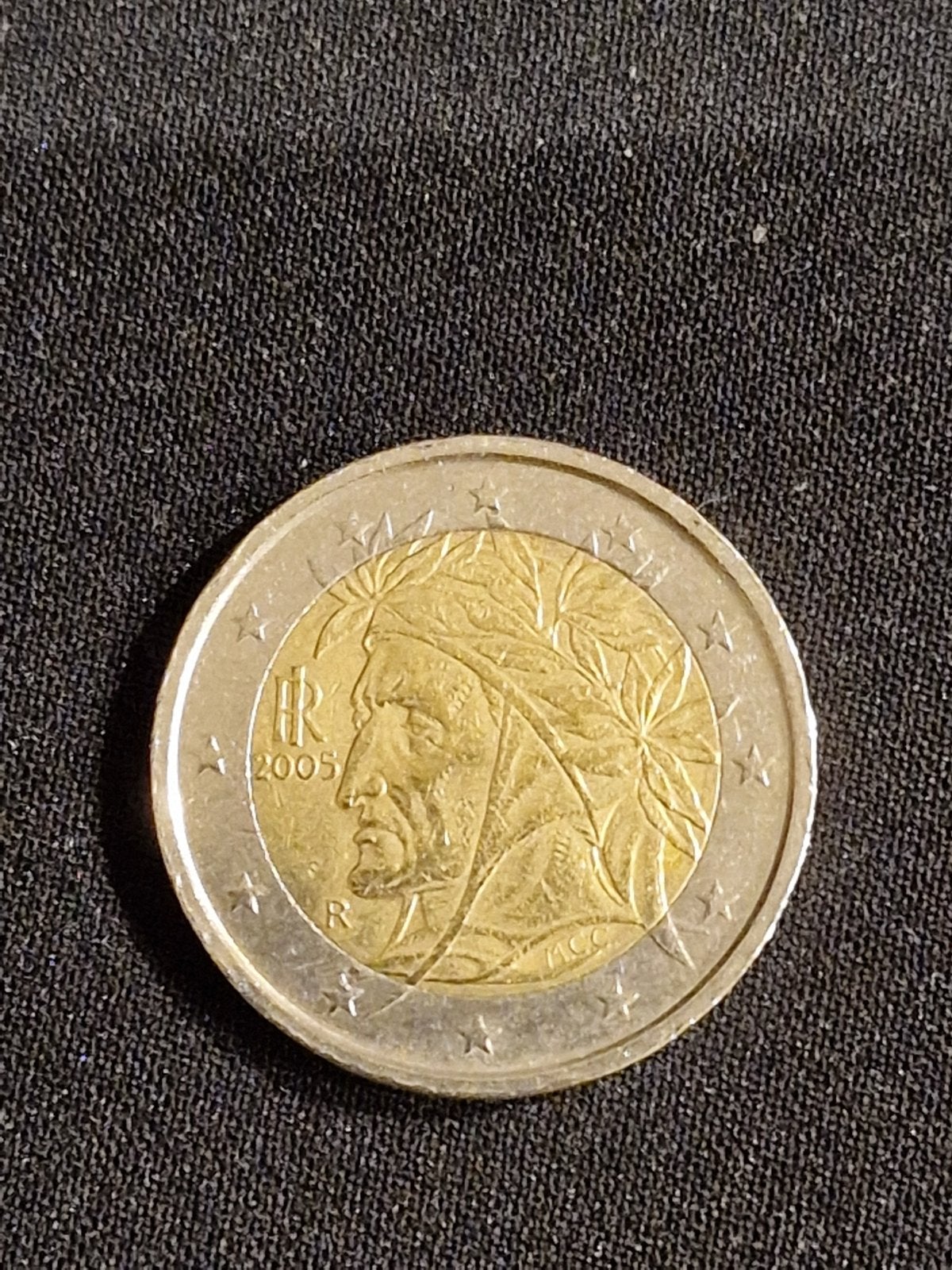 Zeldzame 2 euro munt Italië 2005 - Dante Alighieri, Ophalen of Verzenden, Italië, 2 euro, Losse munt