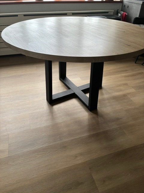 eettafel en salontafel, Ophalen, Vier personen, 100 tot 150 cm, 100 tot 150 cm