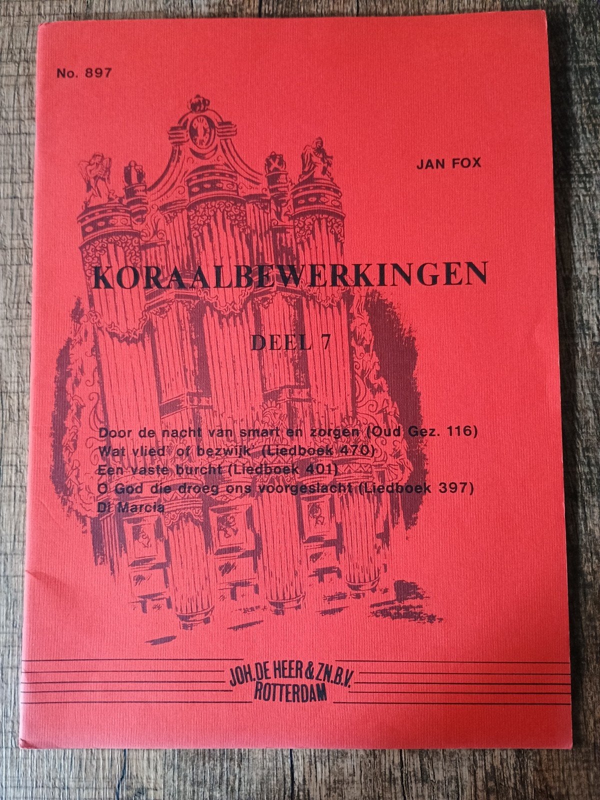 Koraalbewerkingen Deel 7 - Jan Fox, Muziek en Instrumenten, Bladmuziek, Ophalen of Verzenden, Gebruikt, Artiest of Componist, Religie en Gospel