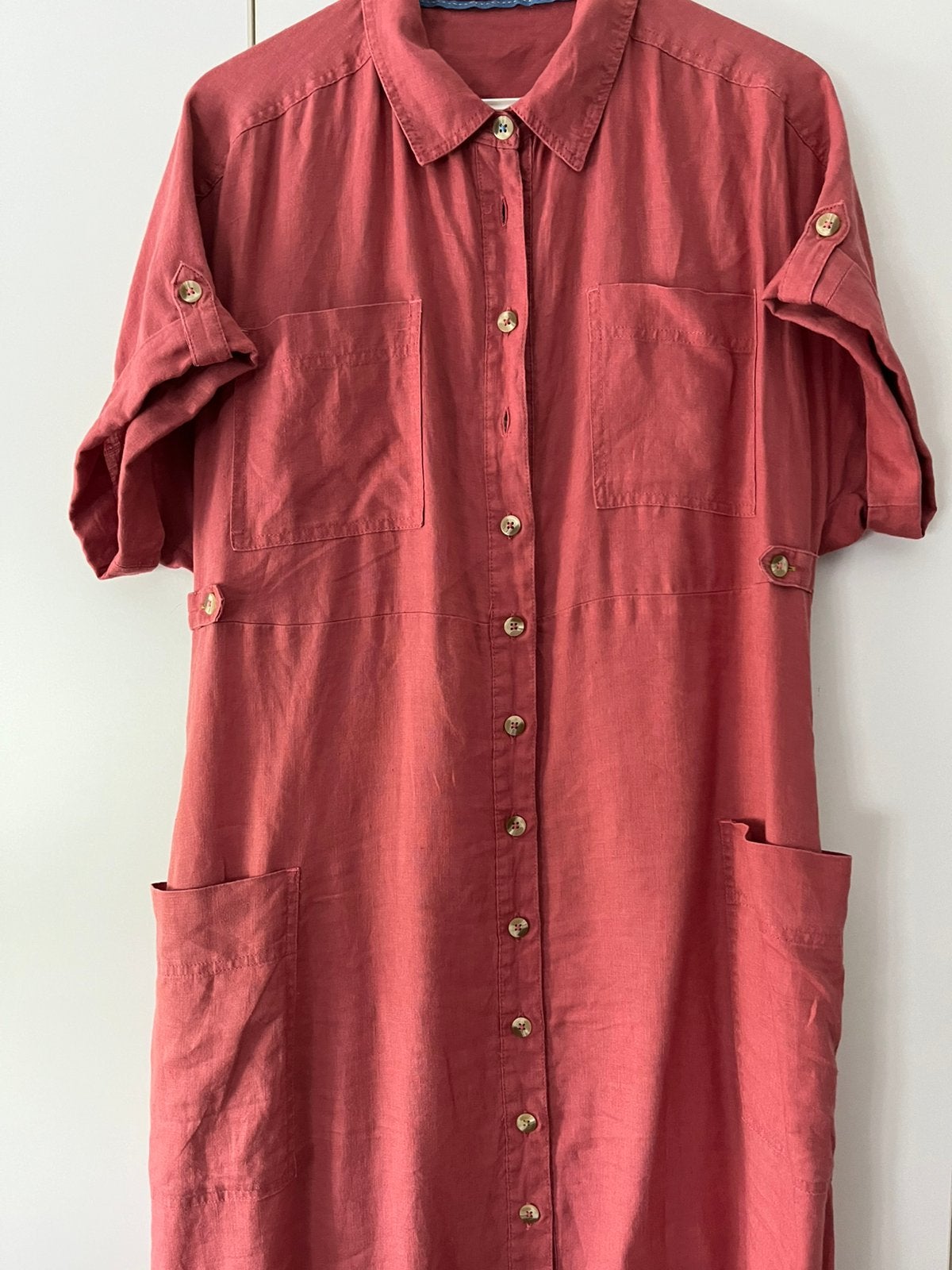 White Stuff jurk maat XL, Kleding | Dames, Jurken, Bruin, Maat 46/48 (XL) of groter, Ophalen of Verzenden, Zo goed als nieuw