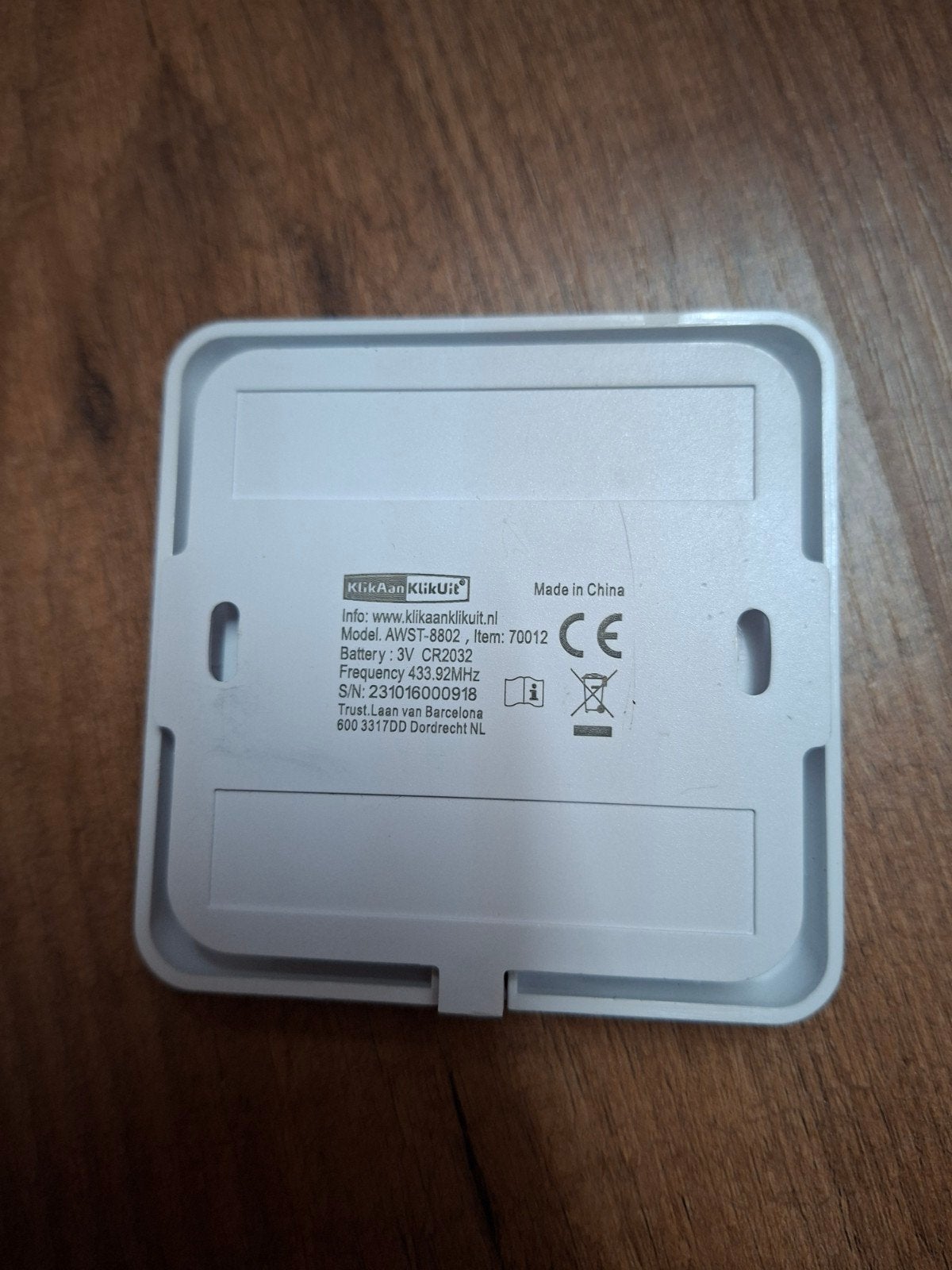 KlikAanKlikUit Draadloze Wandschakelaar AWMT-002, Ophalen of Verzenden, Gebruikt, Schakelaar