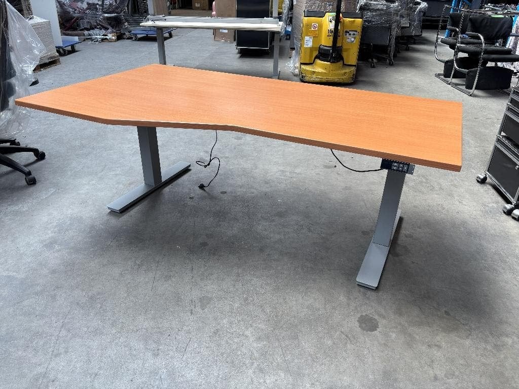 Elektrisch zit/sta bureau | 2 motoren | 180x98cm Wingblad