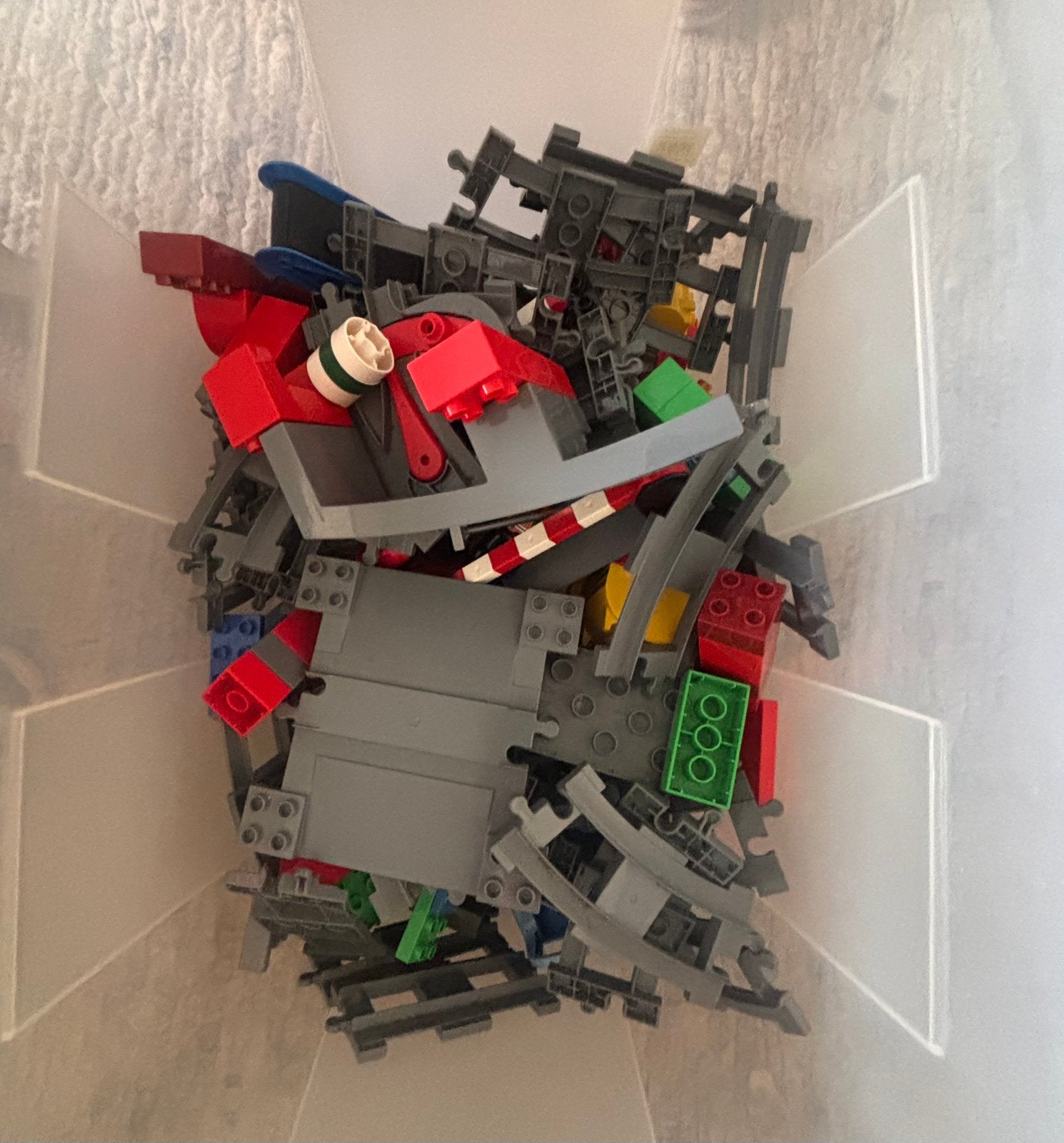 Duplo treinrails, Kinderen en Baby's, Speelgoed | Duplo en Lego, Ophalen, Gebruikt, Losse stenen, Duplo