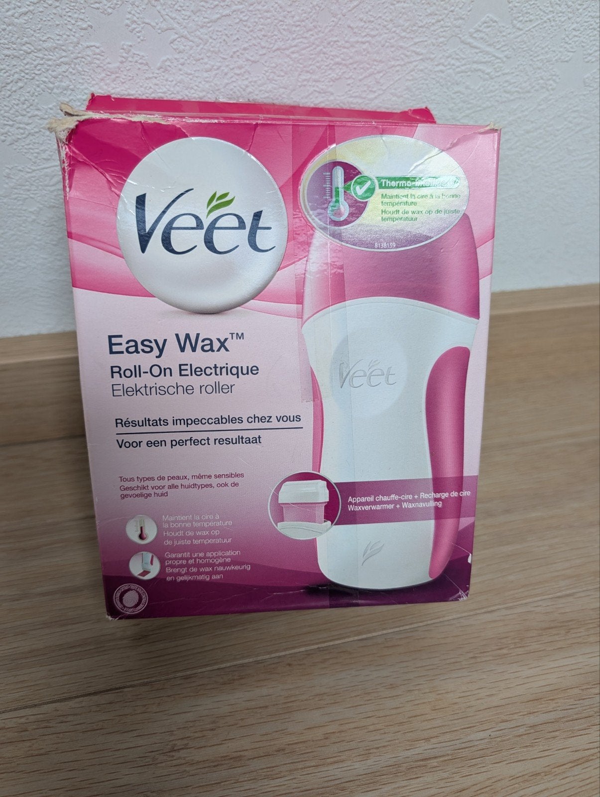 Veet Easy Wax Elektrische Roller - Ontharing, Witgoed en Apparatuur, Ophalen of Verzenden, Gebruikt, Scheren en Epileren