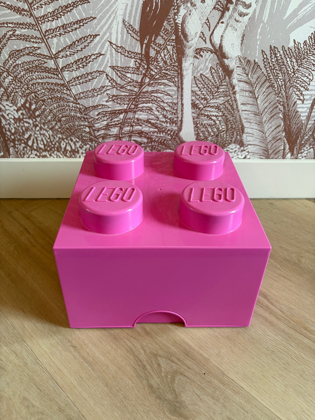 (Donker) Roze LEGO opbergdoos 4 bricks, Ophalen, Zo goed als nieuw, Overige merken