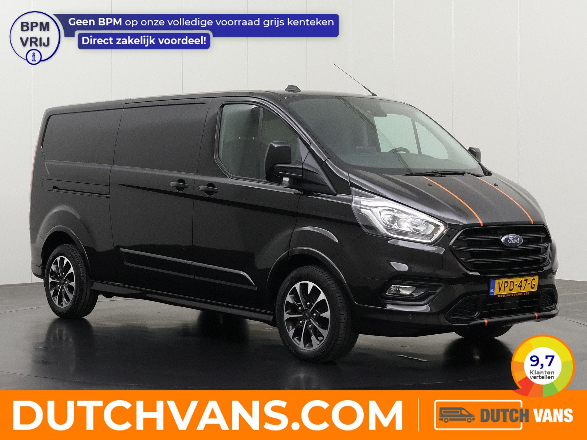 Ford Transit Custom 2.0TDCI 185PK Automaat Lang Sport | Navi, Voorwielaandrijving, Dealer onderhouden, 15 km/l, 4 cilinders
