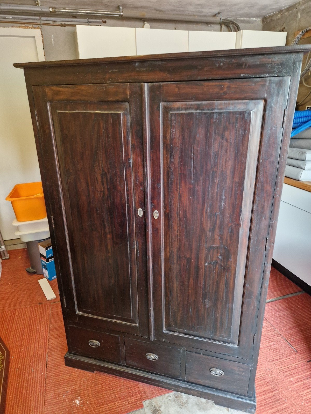 Koloniale tv kast meubel, Huis en Inrichting, Ophalen, Gebruikt, 120 tot 170 cm