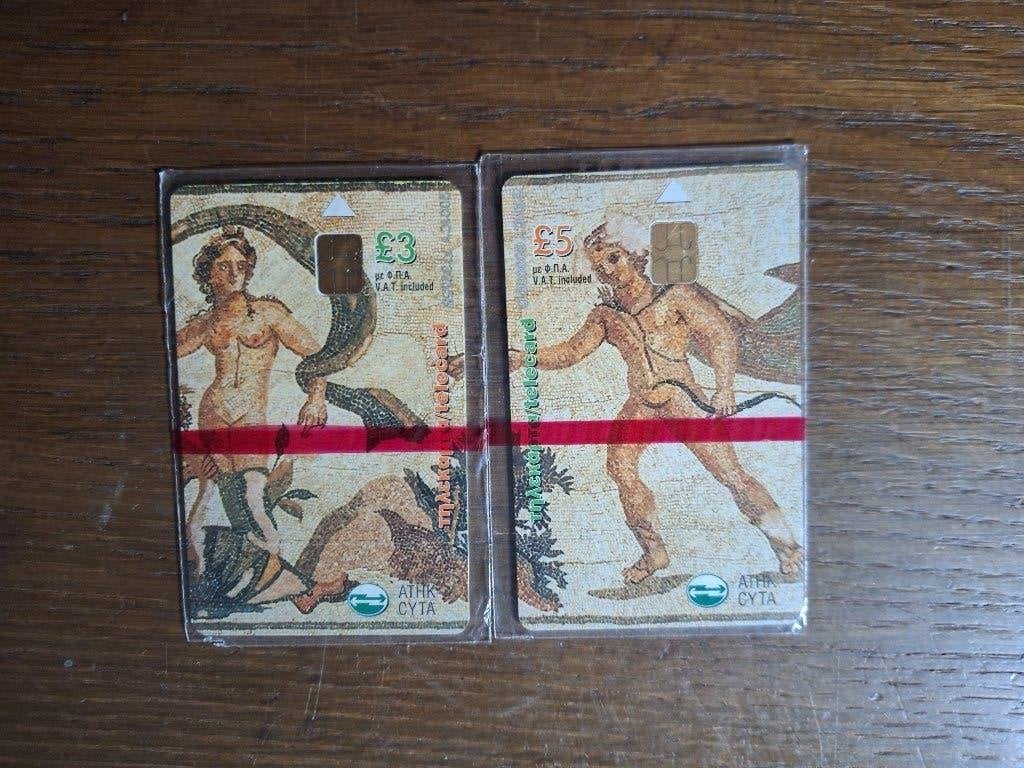 MINT puzzel set telefoonkaarten Cyprus met lage oplage, Ophalen of Verzenden
